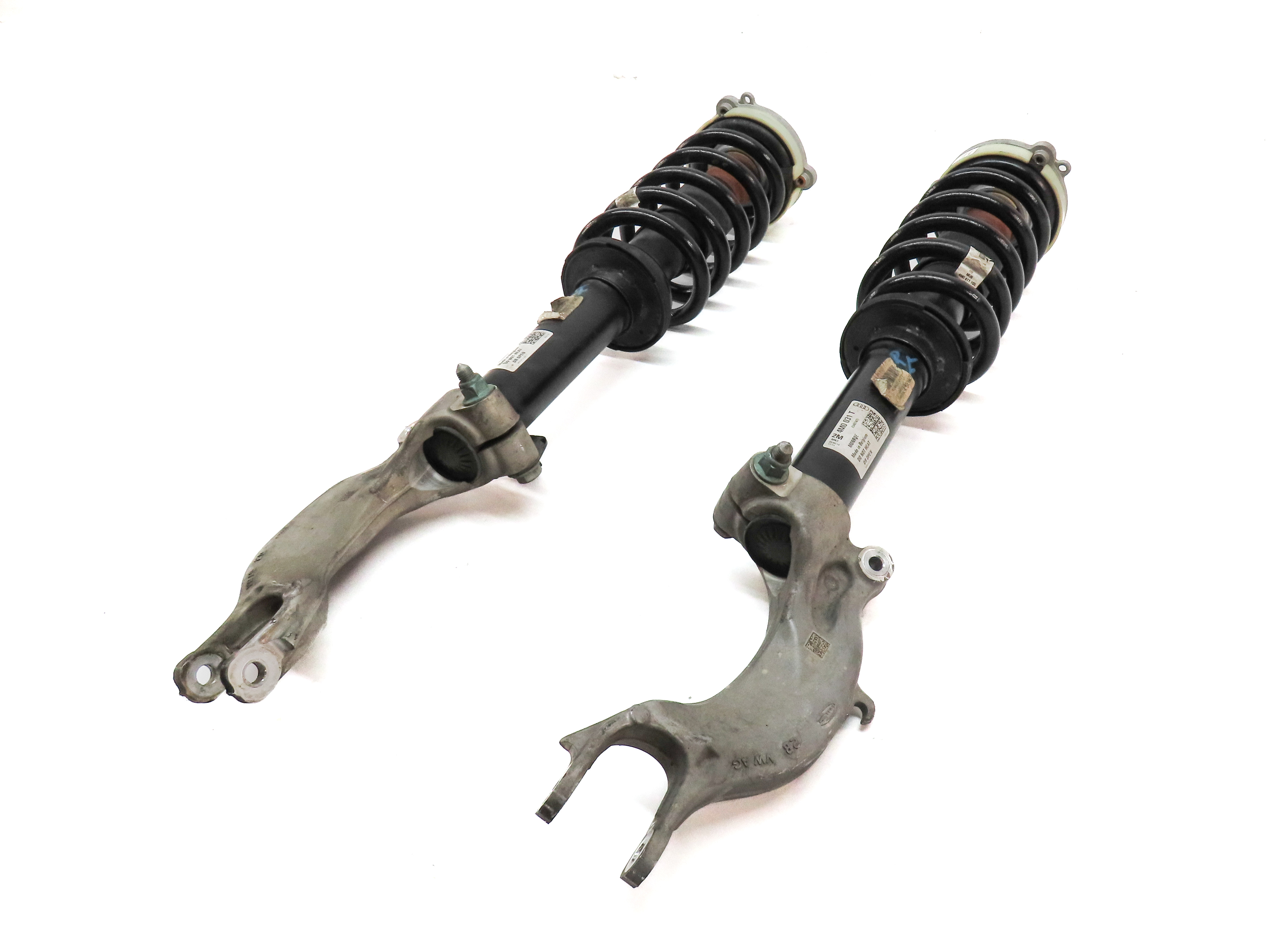 2017-2020 AUDI Q7 (4M) FRONT LEFT & RIGHT SUSPENSION SHOCK STRUT SET-2 — exact item pictured